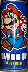 Mario Power Up Energy Drink